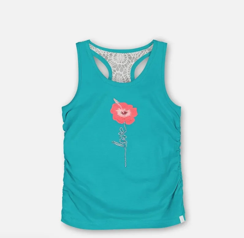 Deux Par Deux Tank Top Turquoise