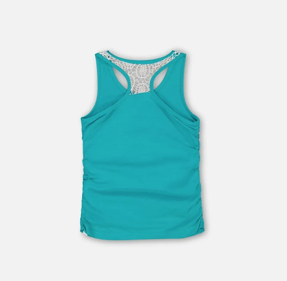 Deux Par Deux Tank Top Turquoise