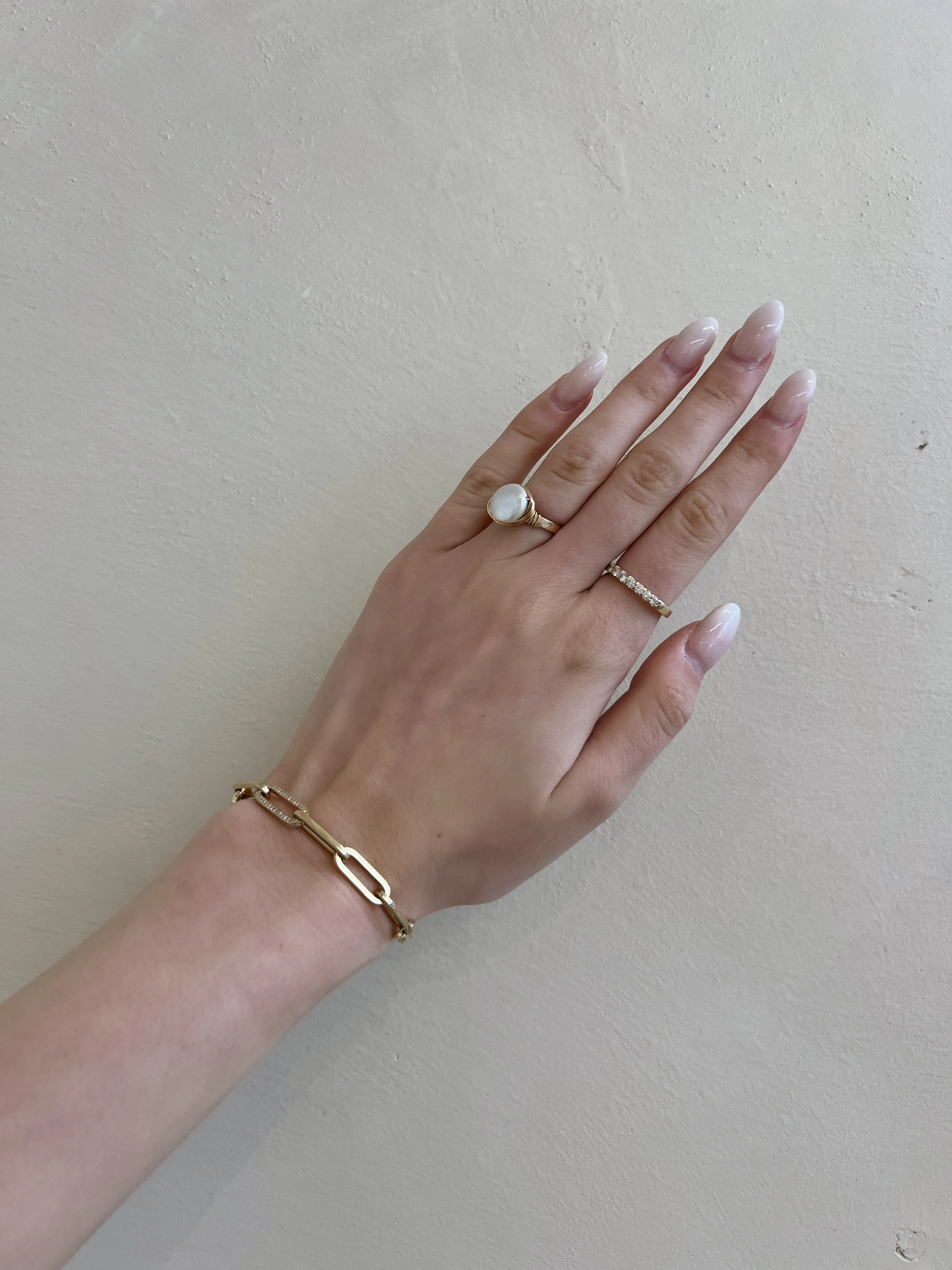 Diamond Flat Draw Bracelet