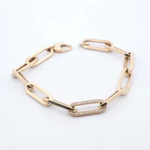Diamond Flat Draw Bracelet