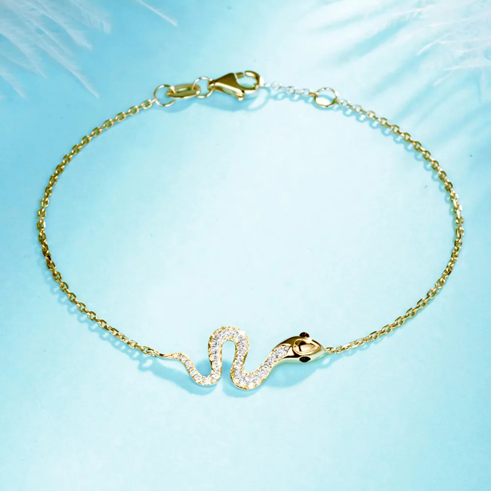 Diamond Snake Bracelet