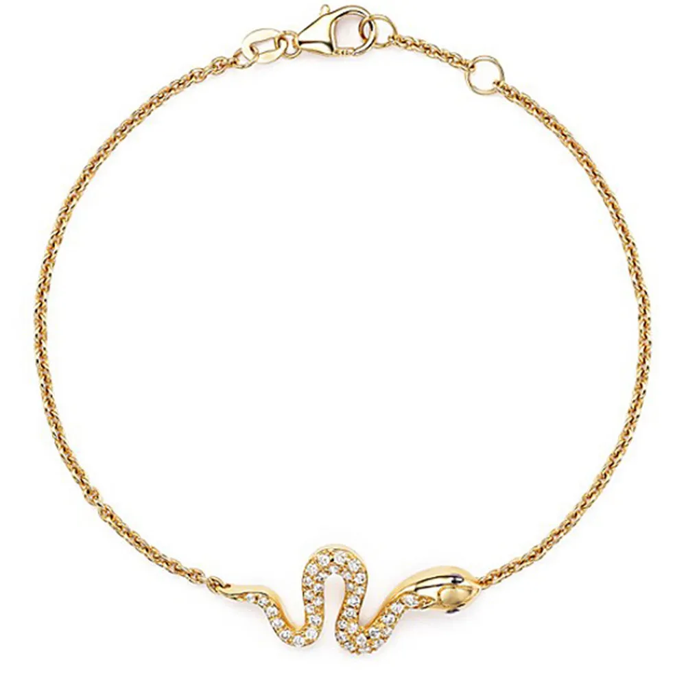 Diamond Snake Bracelet