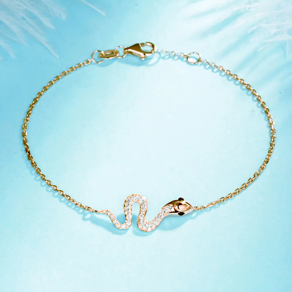 Diamond Snake Bracelet