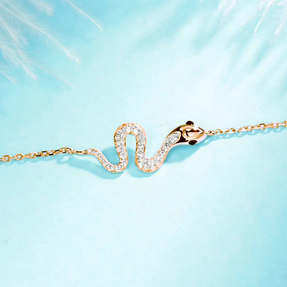 Diamond Snake Bracelet