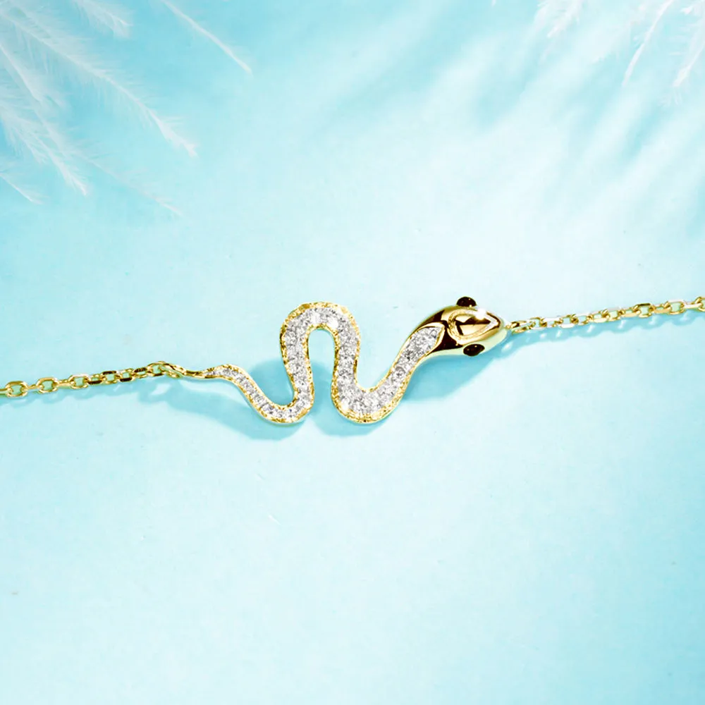 Diamond Snake Bracelet