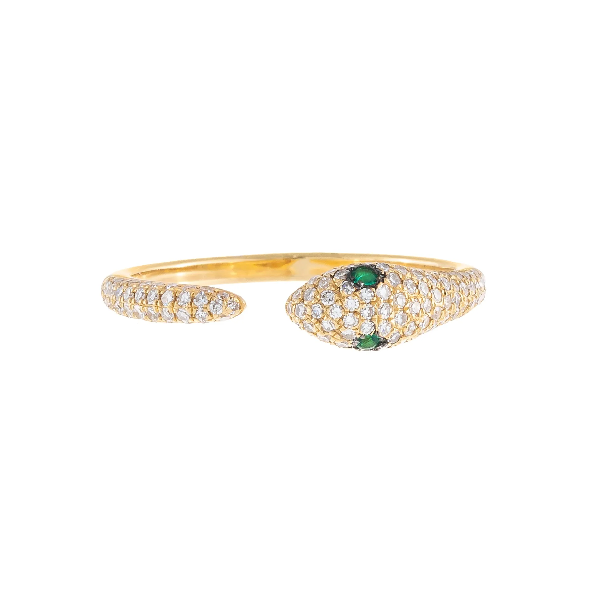 Diamond Snake Claw Ring 14K