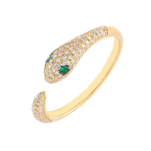 Diamond Snake Claw Ring 14K