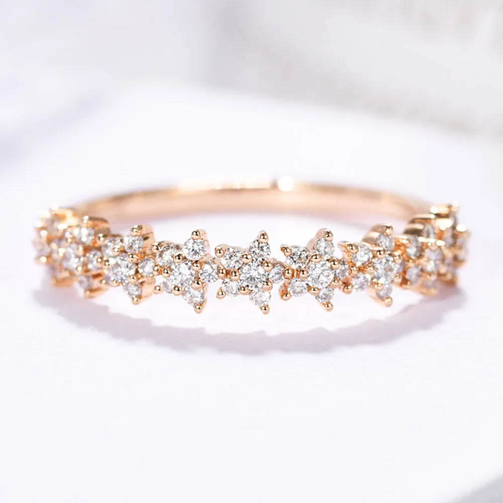 Diamond Stars Stackable Ring