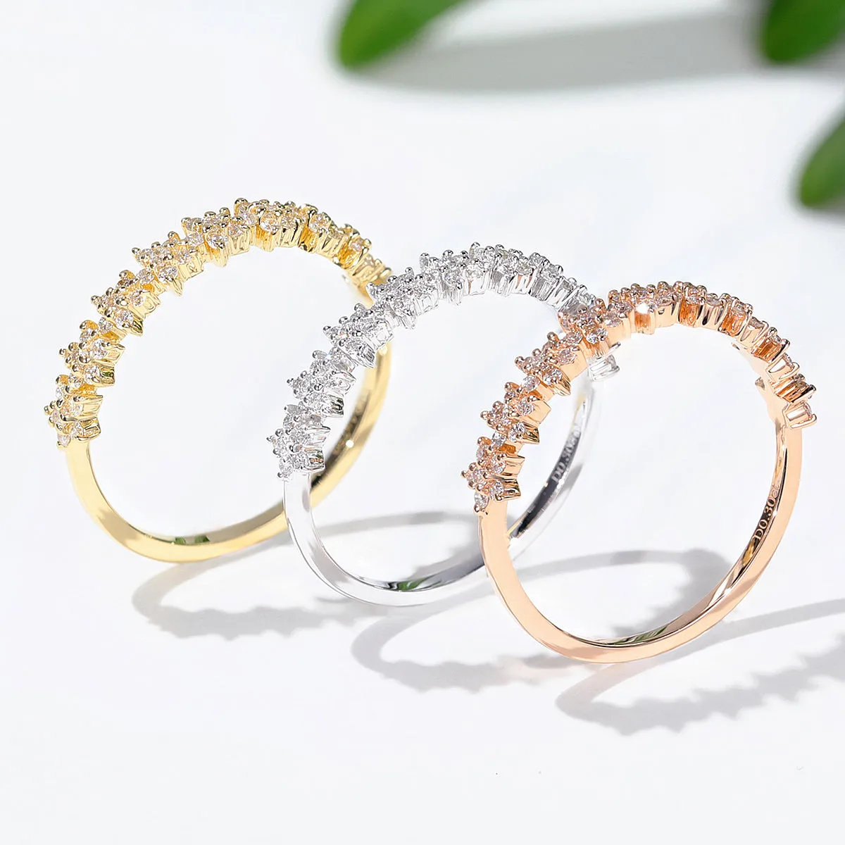 Diamond Stars Stackable Ring