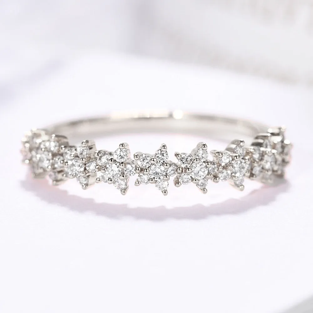 Diamond Stars Stackable Ring