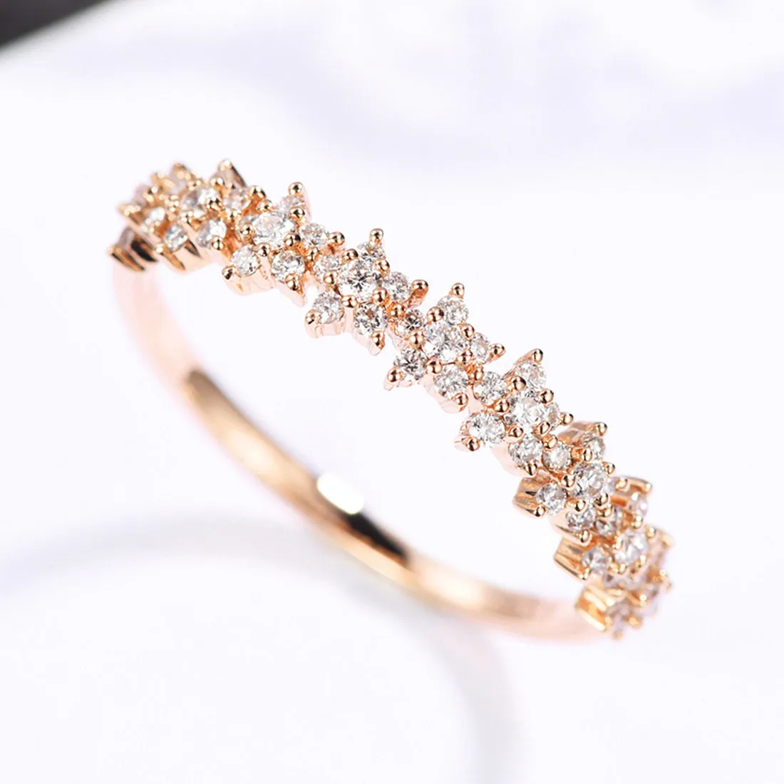 Diamond Stars Stackable Ring