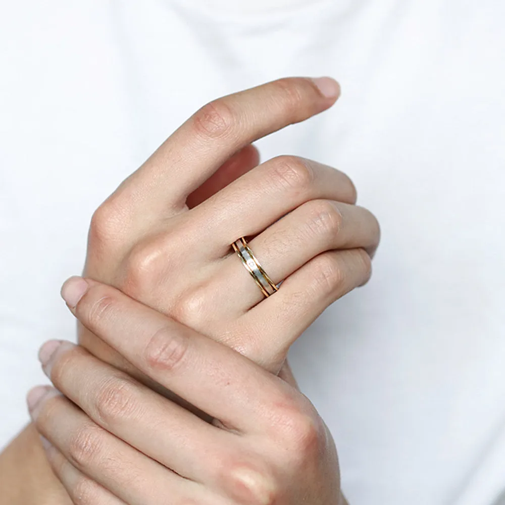 Diamond Wedding Couple Matching Rings
