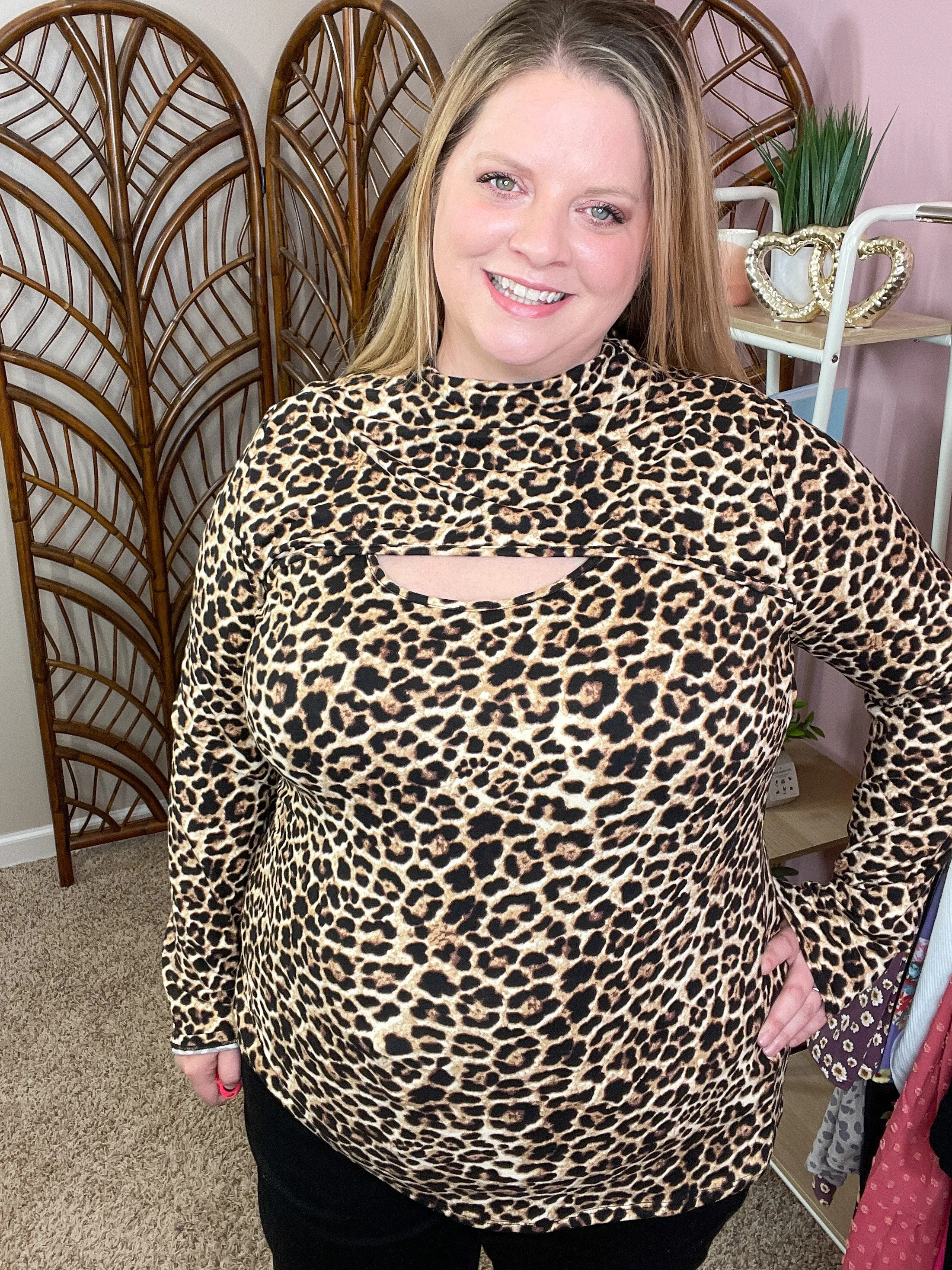 Dinner Date Animal Print Top