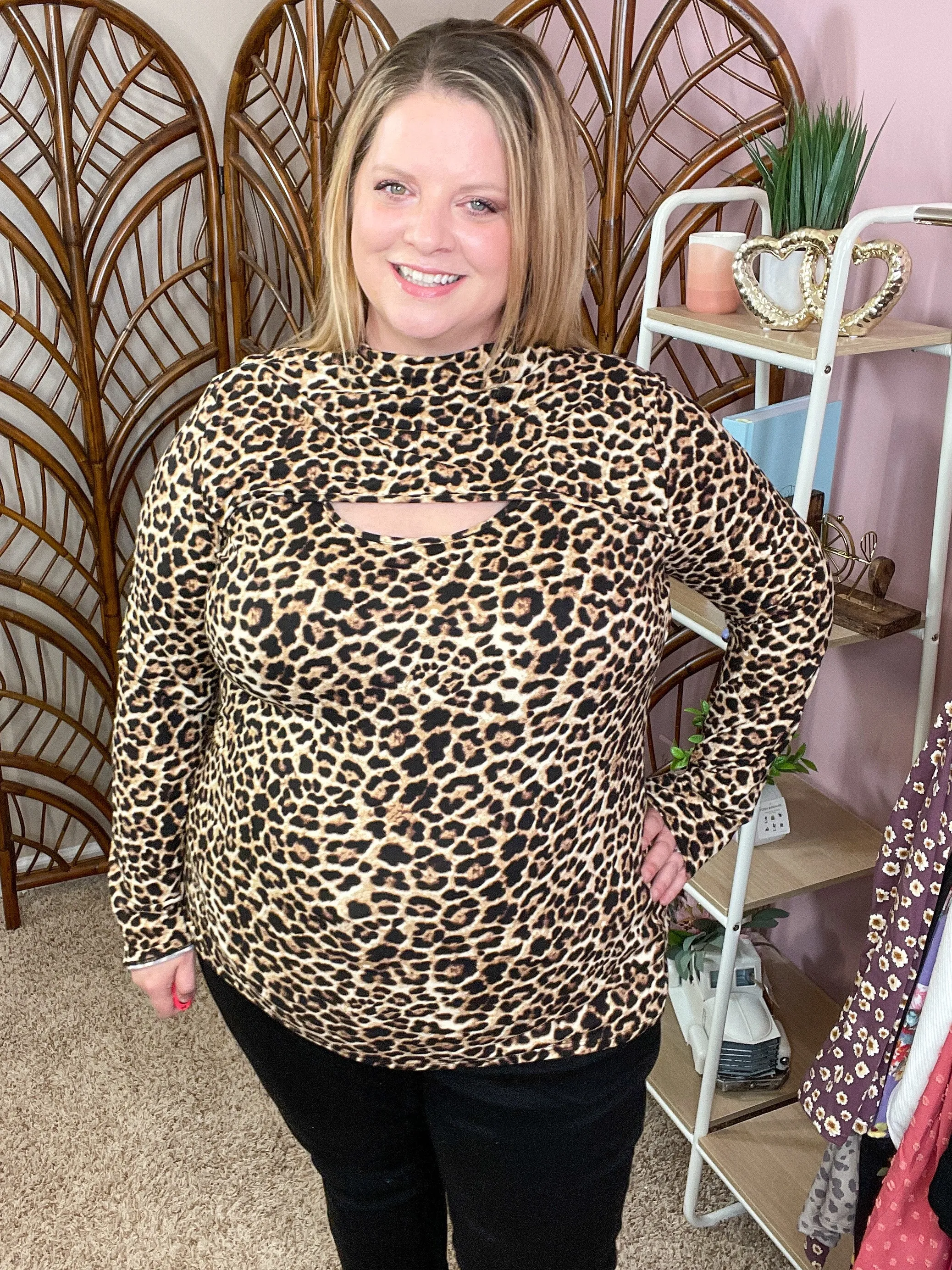 Dinner Date Animal Print Top