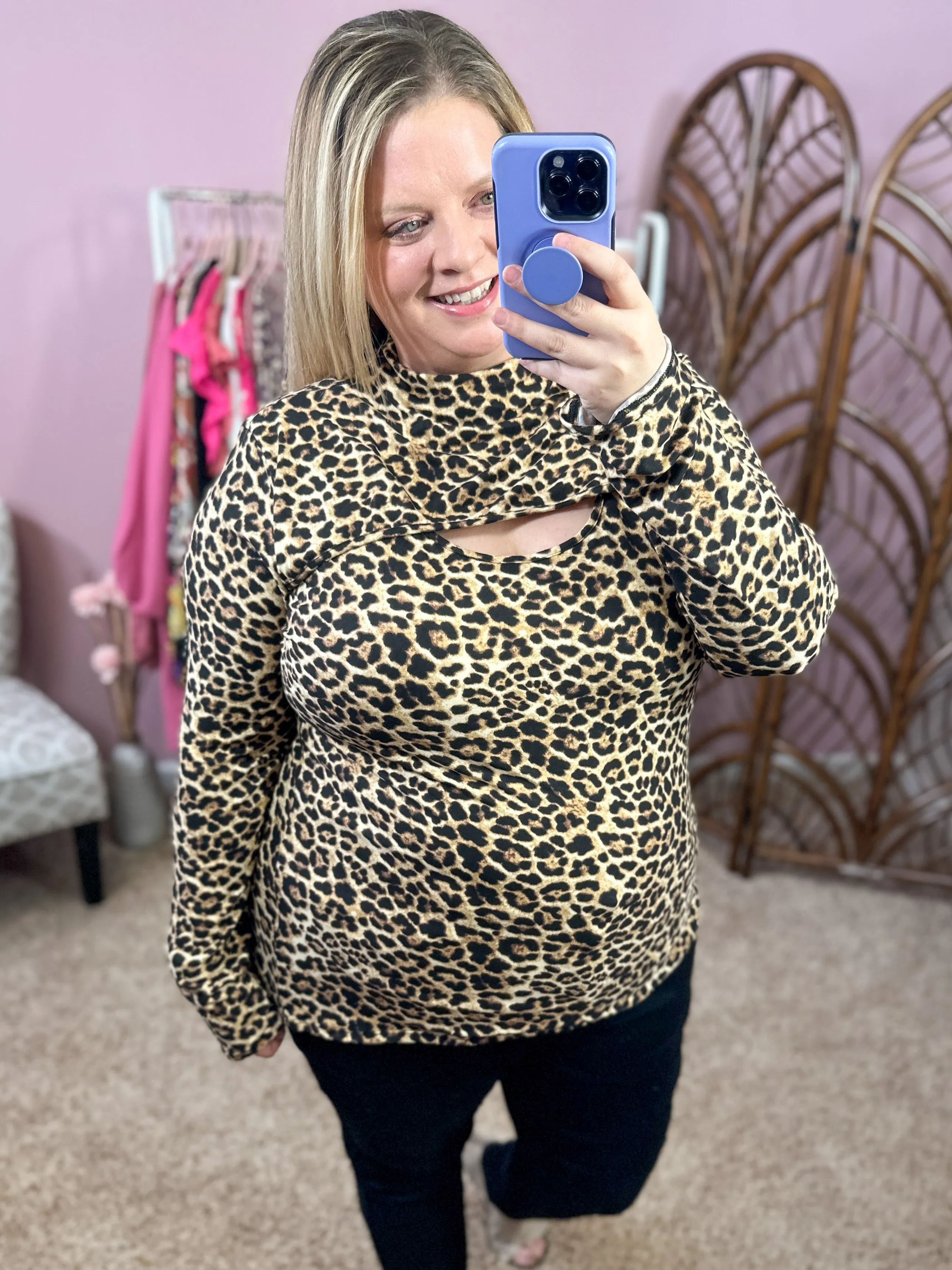 Dinner Date Animal Print Top