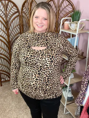 Dinner Date Animal Print Top
