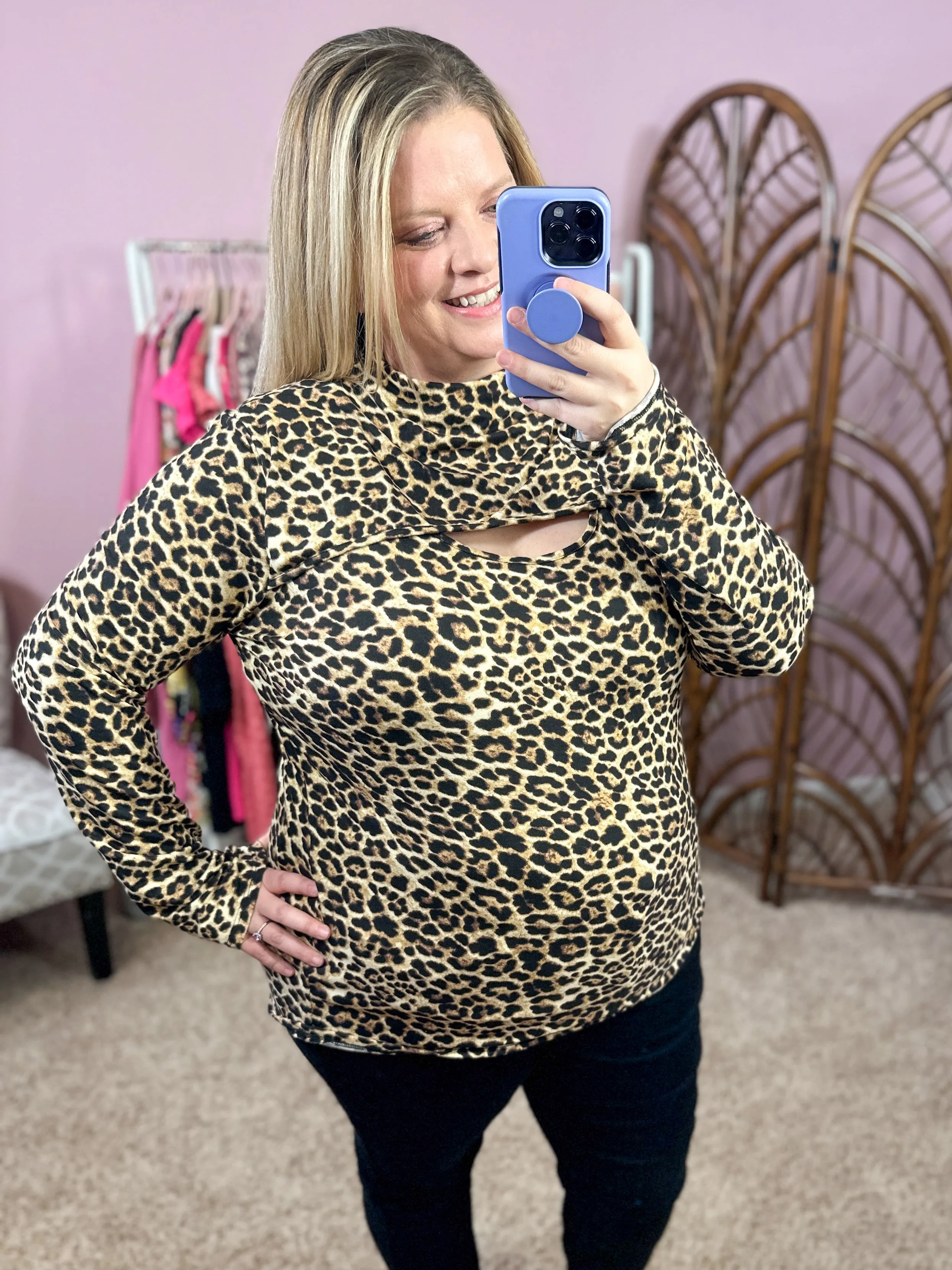 Dinner Date Animal Print Top