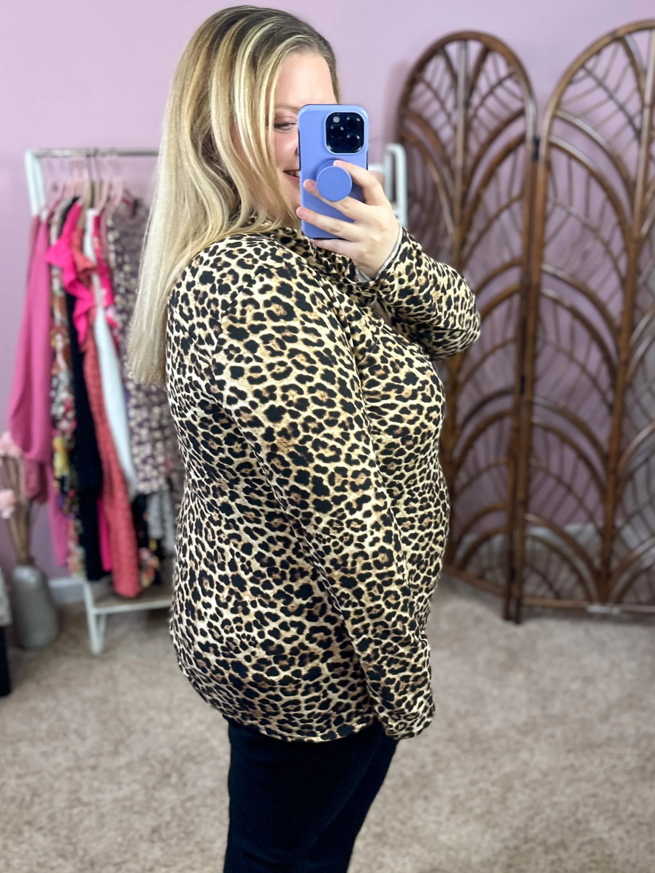Dinner Date Animal Print Top