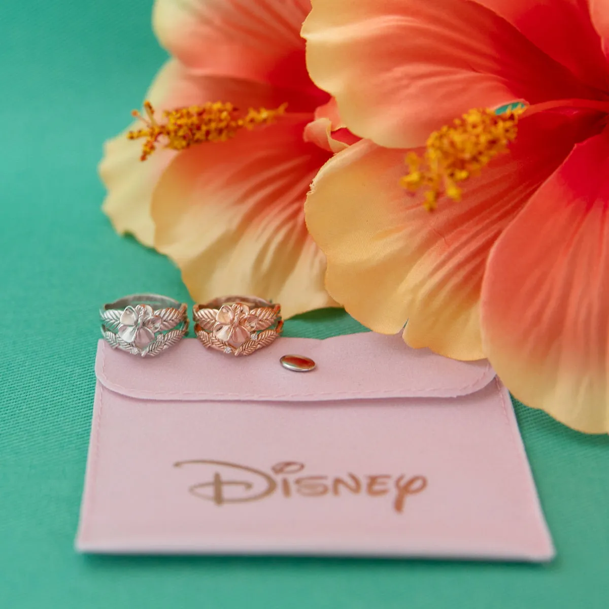 Disney X RockLove DISNEY MOANA Moana Hibiscus Stacker Rings
