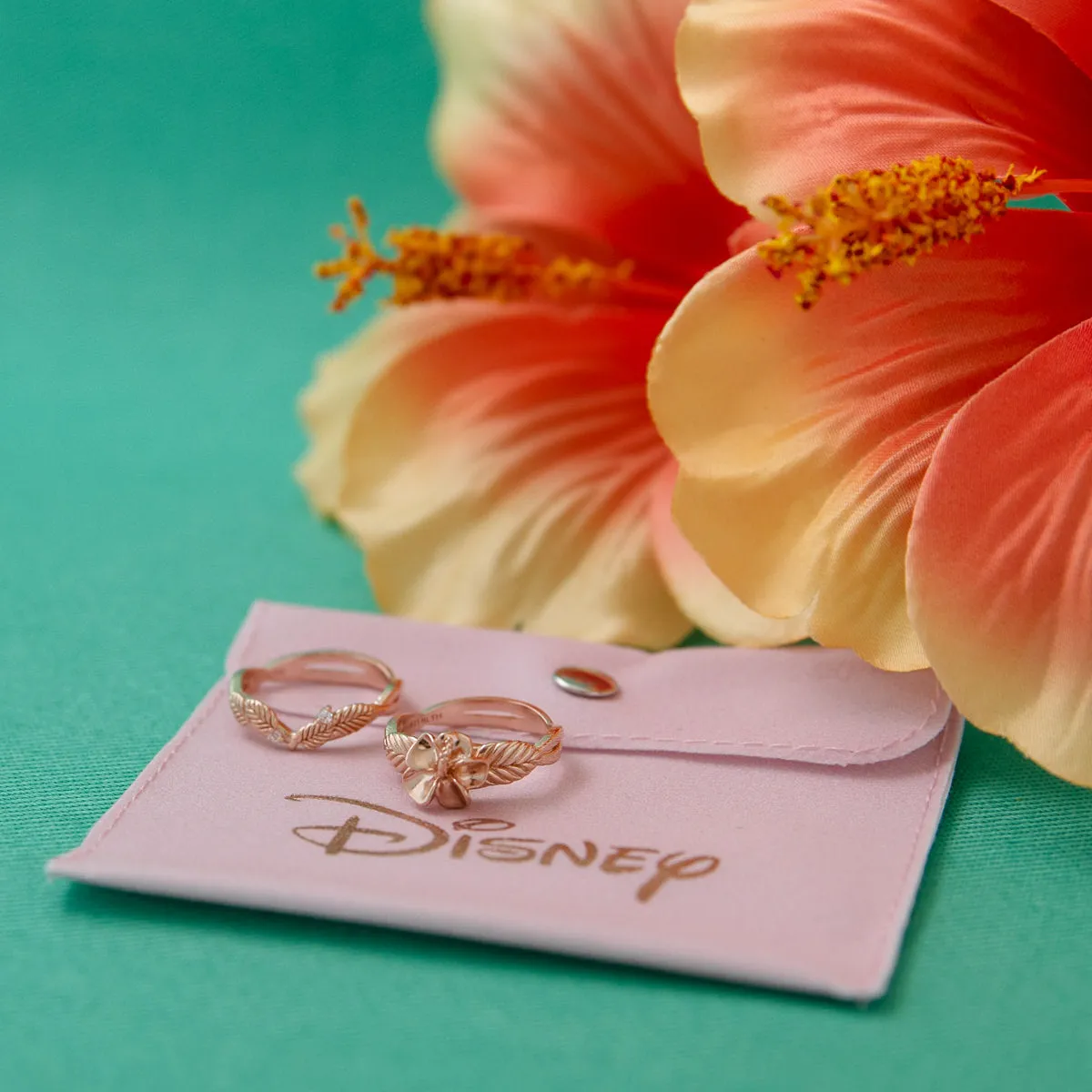 Disney X RockLove DISNEY MOANA Moana Hibiscus Stacker Rings