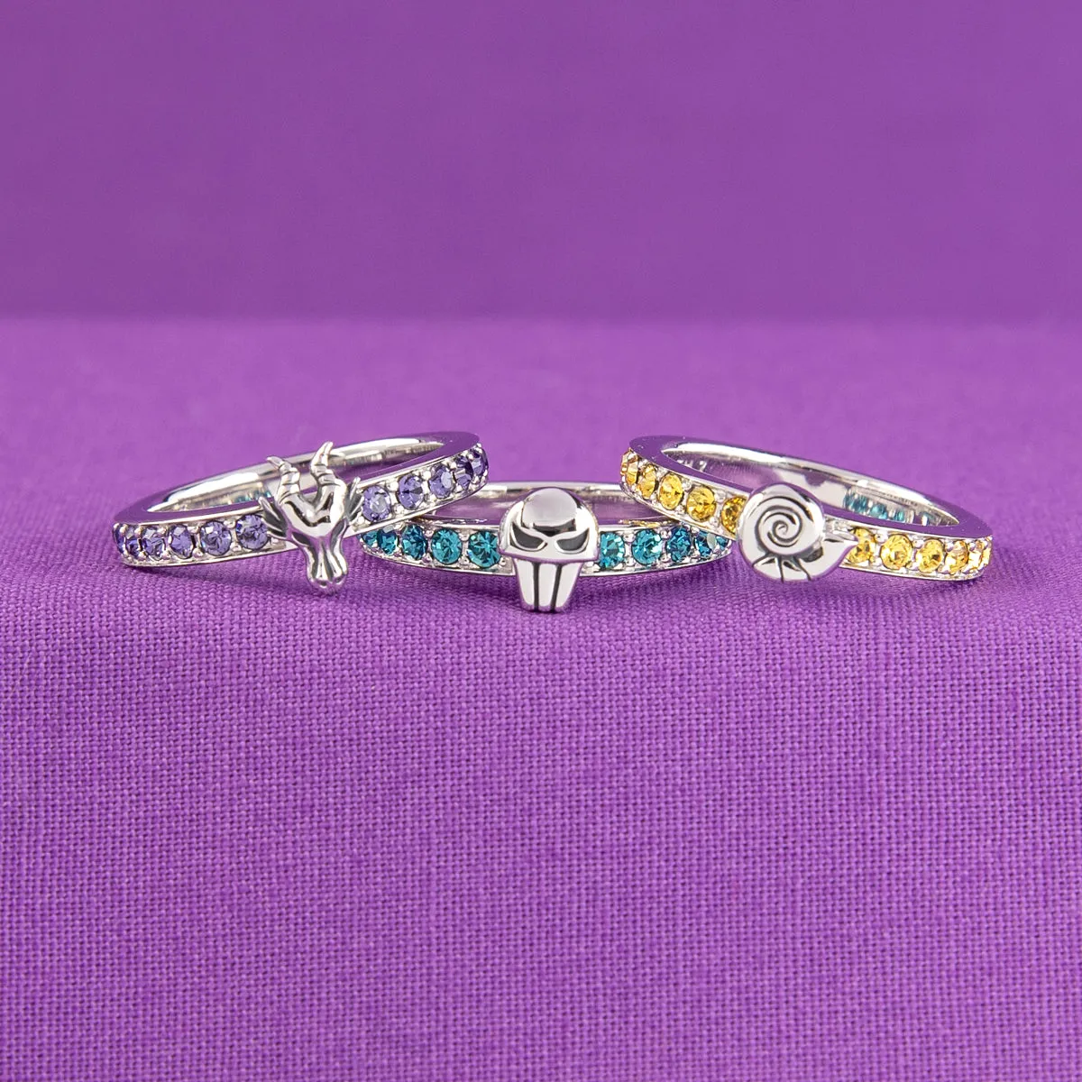 Disney X RockLove DISNEY SLEEPING BEAUTY Maleficent Iconic Villains Stacker Ring