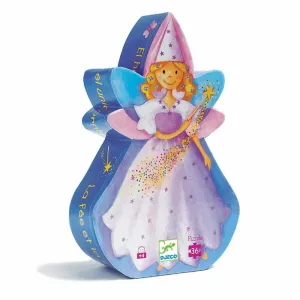 Djeco Fairy & Unicorn Silhouette Puzzle