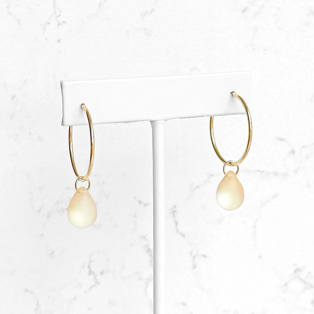 Drop Hoop Earrings