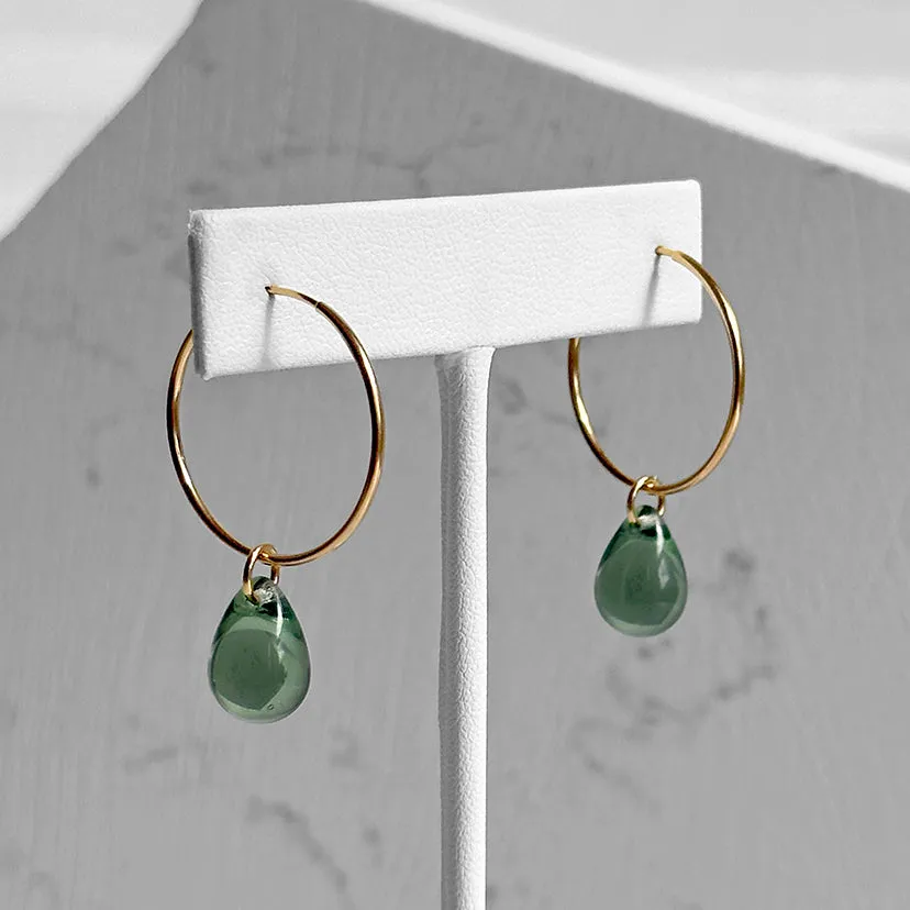 Drop Hoop Earrings