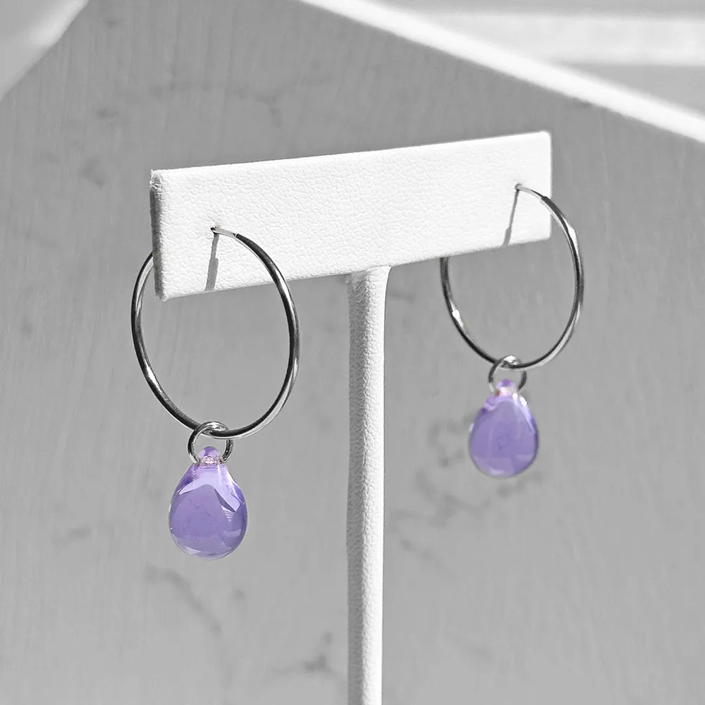 Drop Hoop Earrings