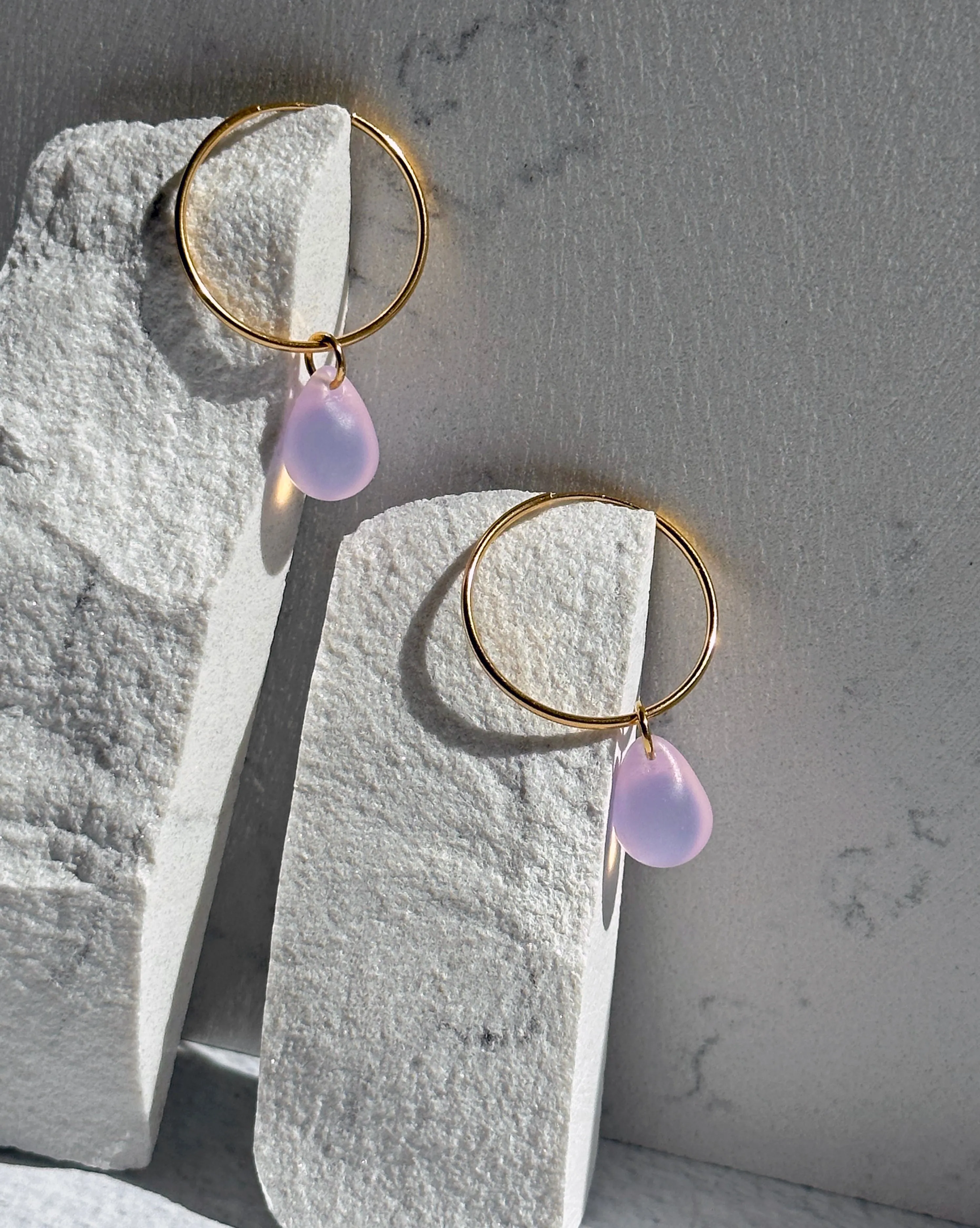 Drop Hoop Earrings