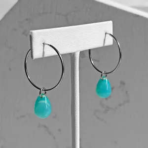Drop Hoop Earrings