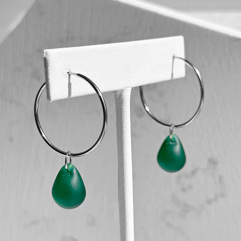 Drop Hoop Earrings