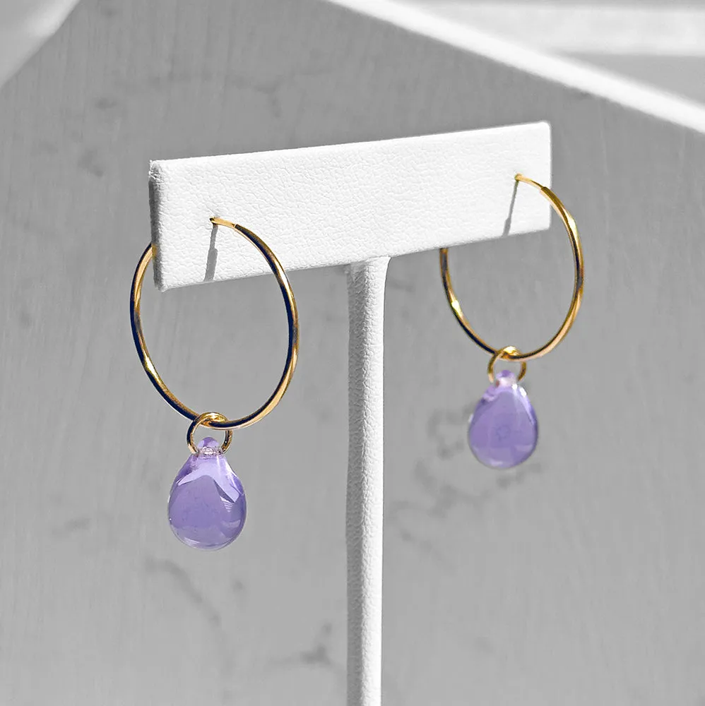 Drop Hoop Earrings