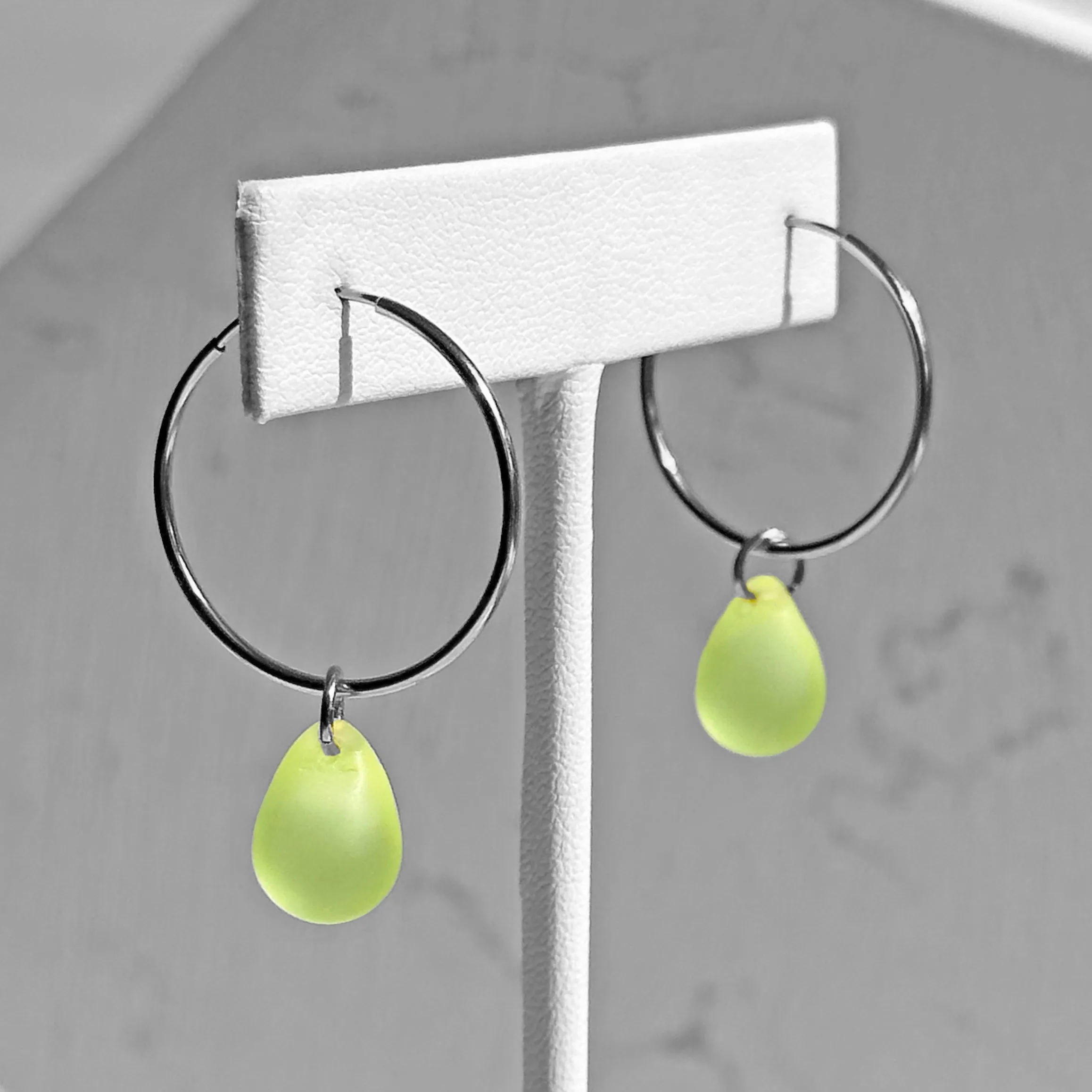 Drop Hoop Earrings