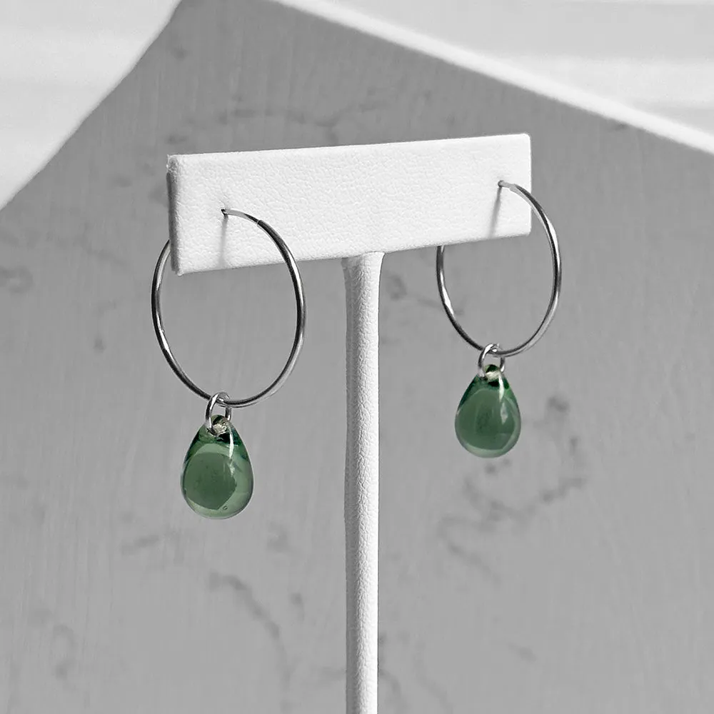 Drop Hoop Earrings