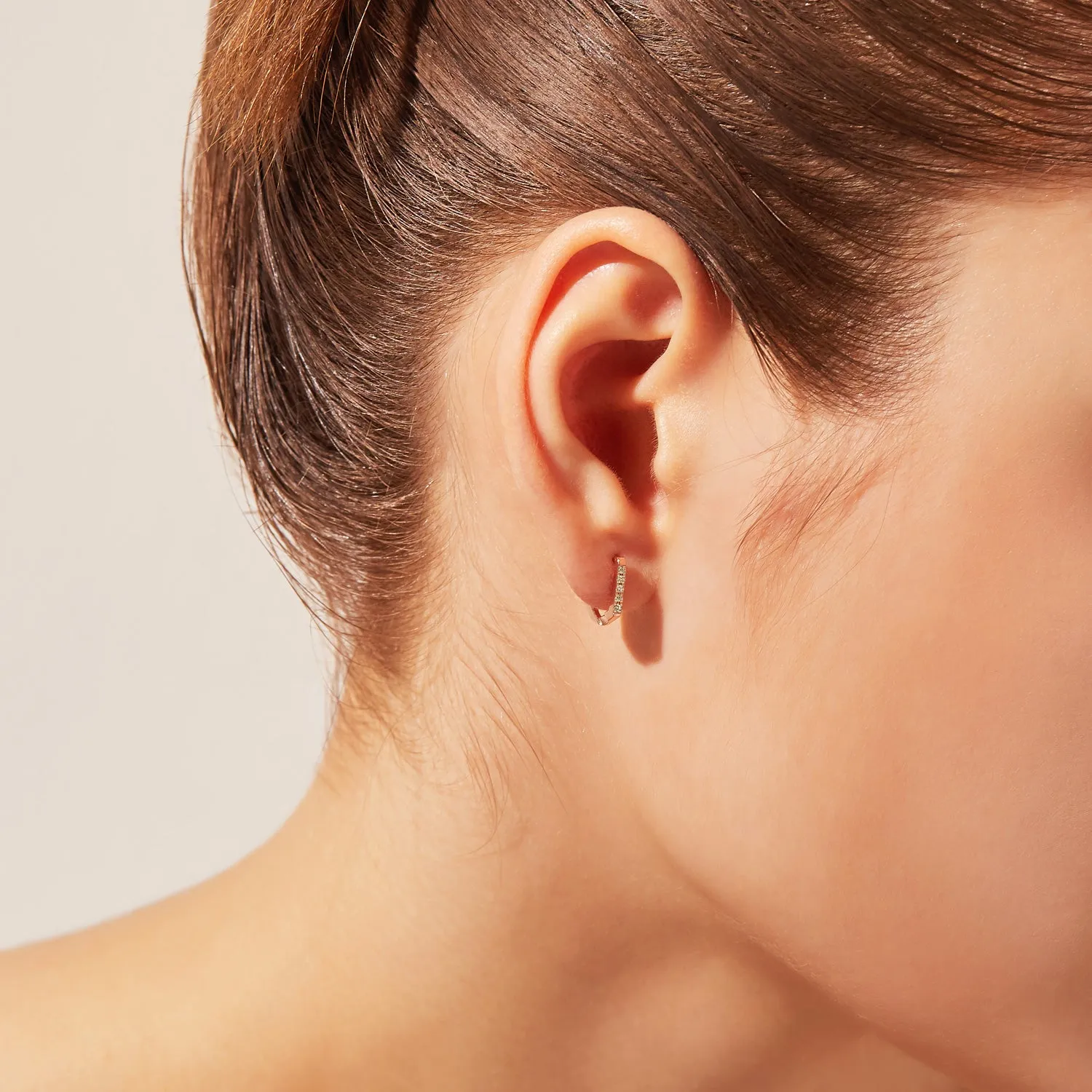 Dual D.D One-sided Gold Earring JDRER3S534S