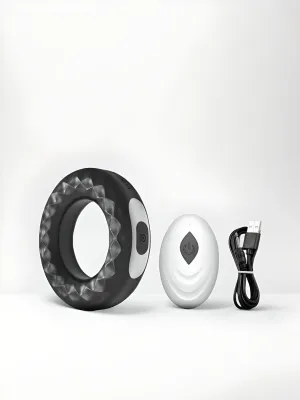 Dual Vibrating Remote Control Cock Ring-HUX by Scandals