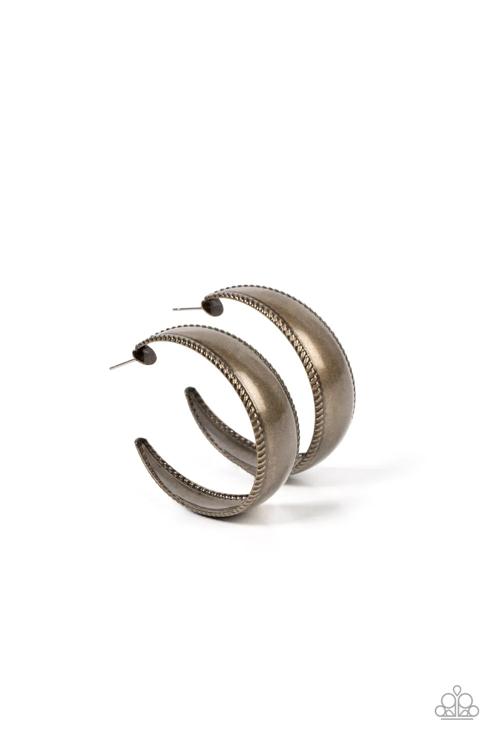 Dune Dynasty - Brass Hoop Earring