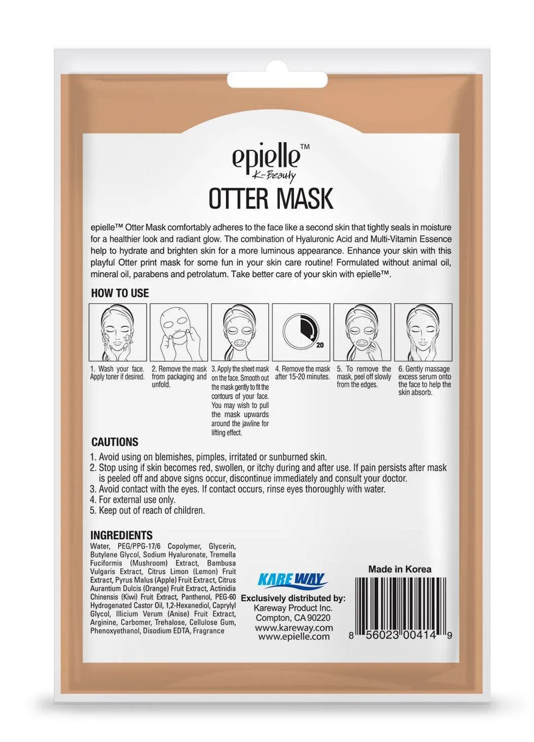epielle Otter Character Sheet Mask