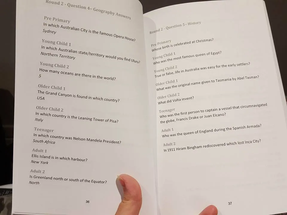 Family Quiz Book