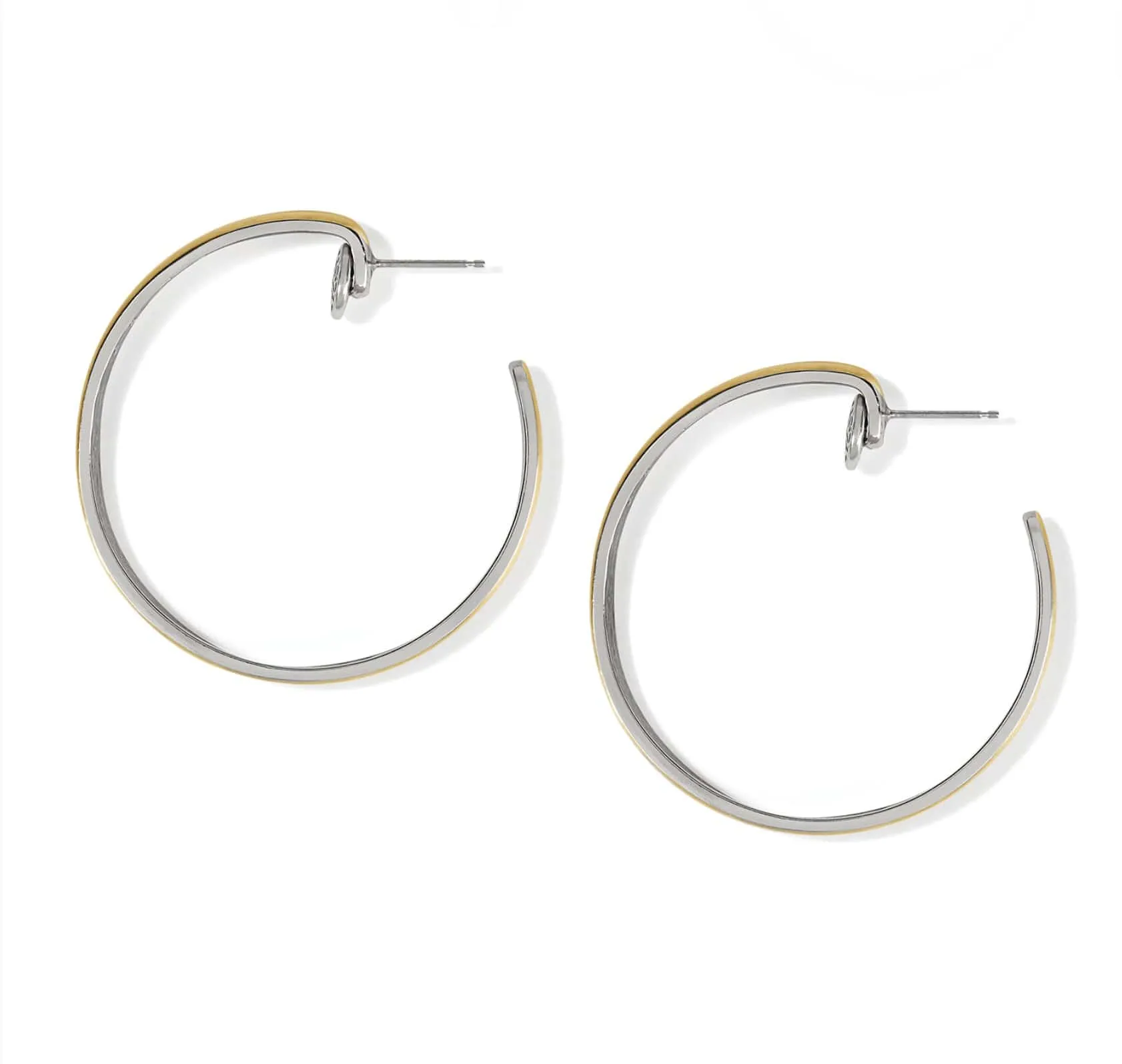 Ferrara Entrata Medium Gold Hoop Earrings