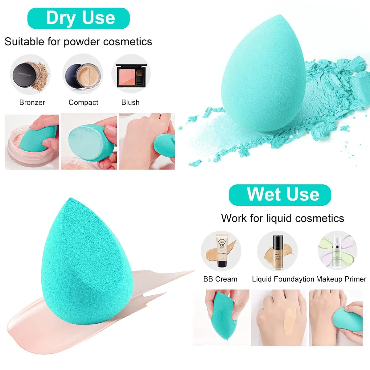 Fofosbeauty Luxury 4 Pcs Beauty Blender Set