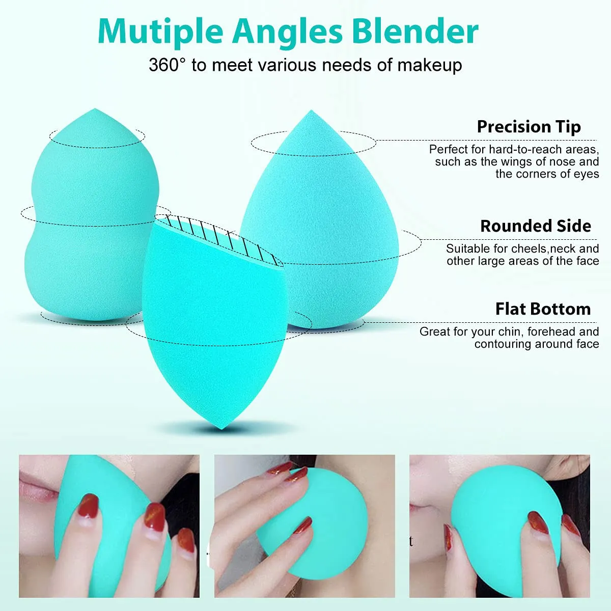 Fofosbeauty Luxury 4 Pcs Beauty Blender Set