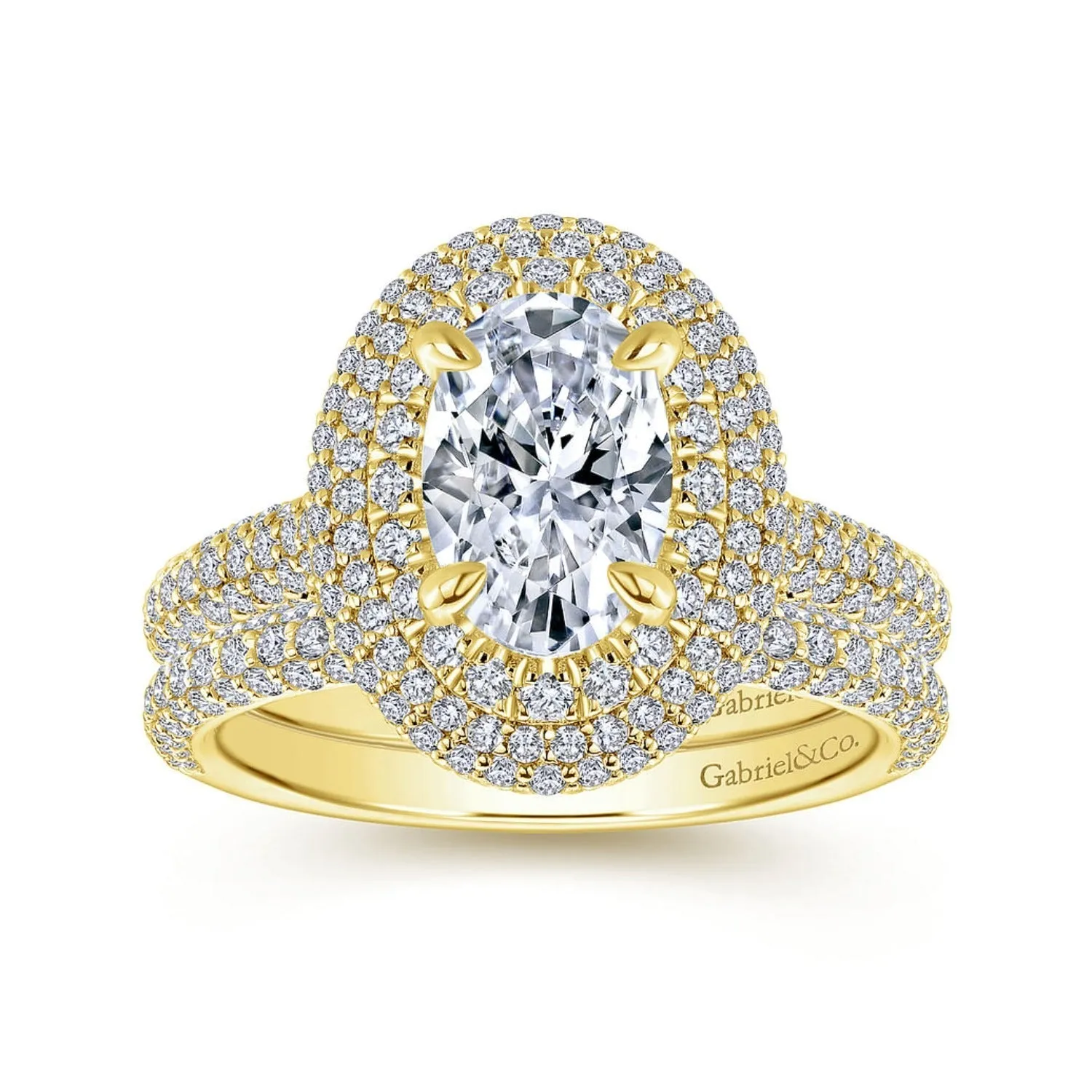 Gabriel & Co. "Lolita" Pave Set Diamond Wedding Band