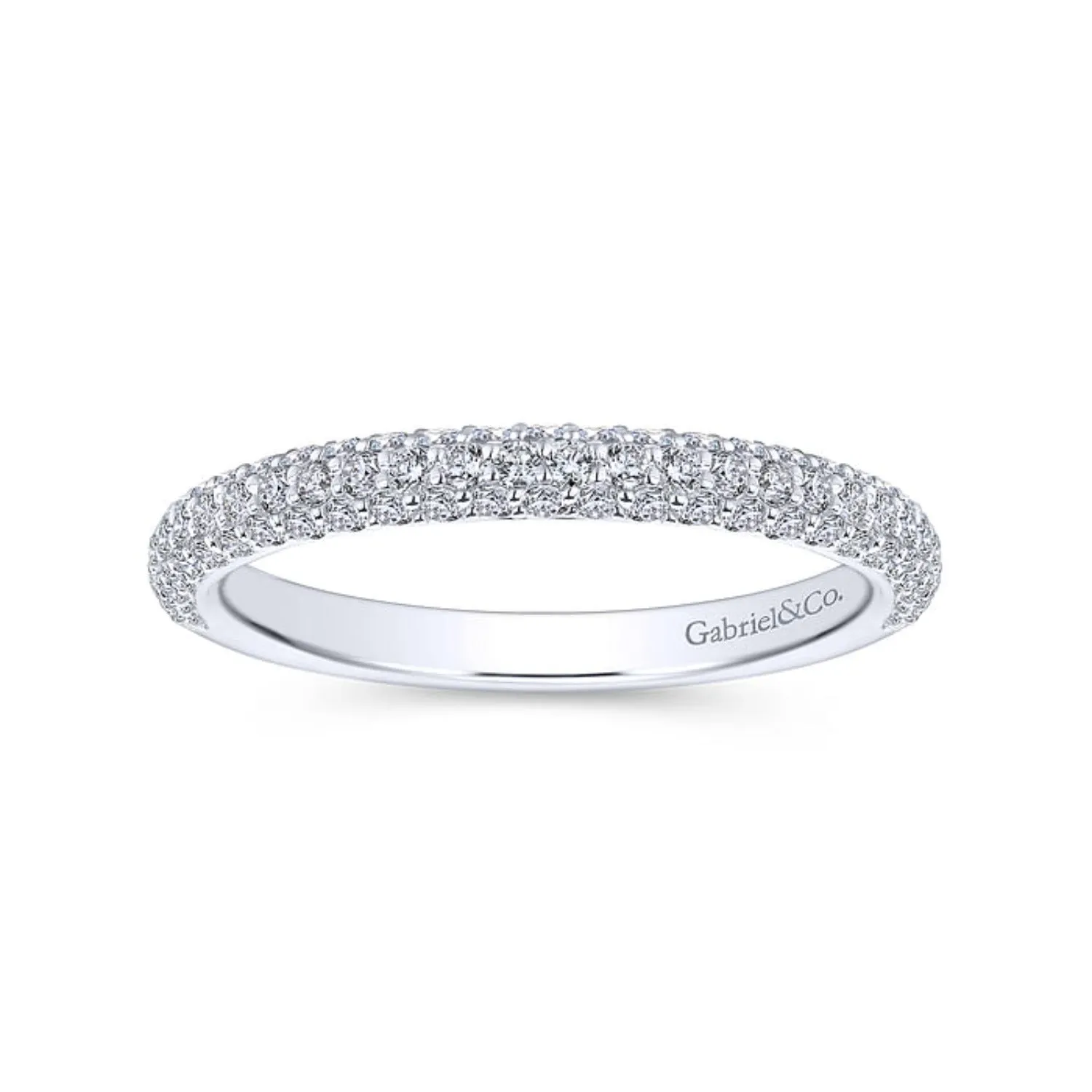 Gabriel & Co. "Lolita" Pave Set Diamond Wedding Band