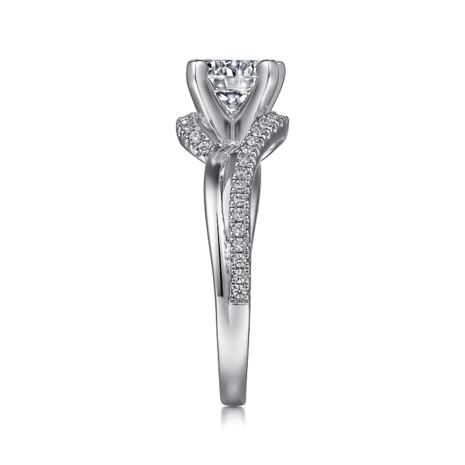 Gabriel & Co. "Naomi" Bypass Diamond Engagement Ring