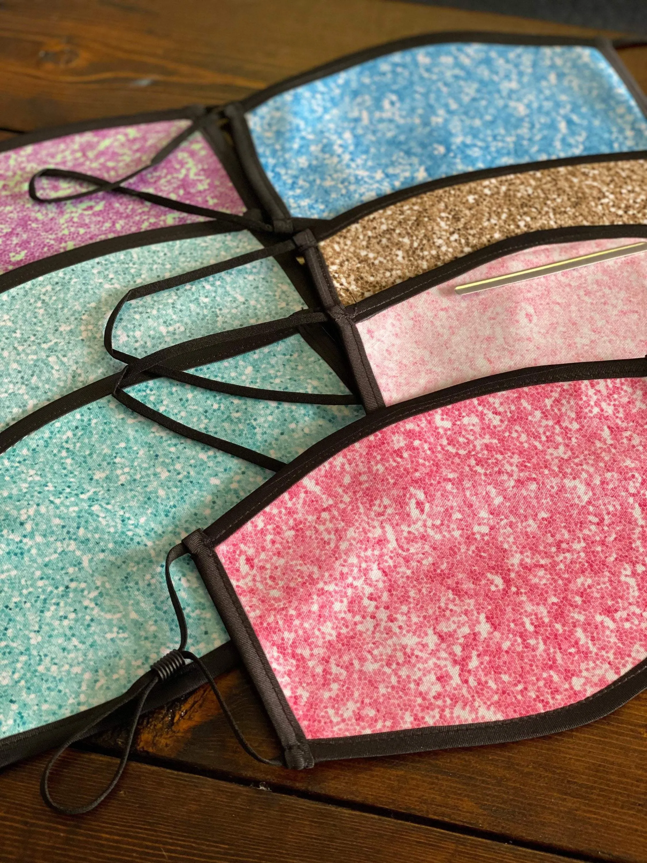 Glitter Print Face Mask NOT Actual Glitter / Washable / Dust Mask/ Face Mask for Adults/ Face Mask for Youth