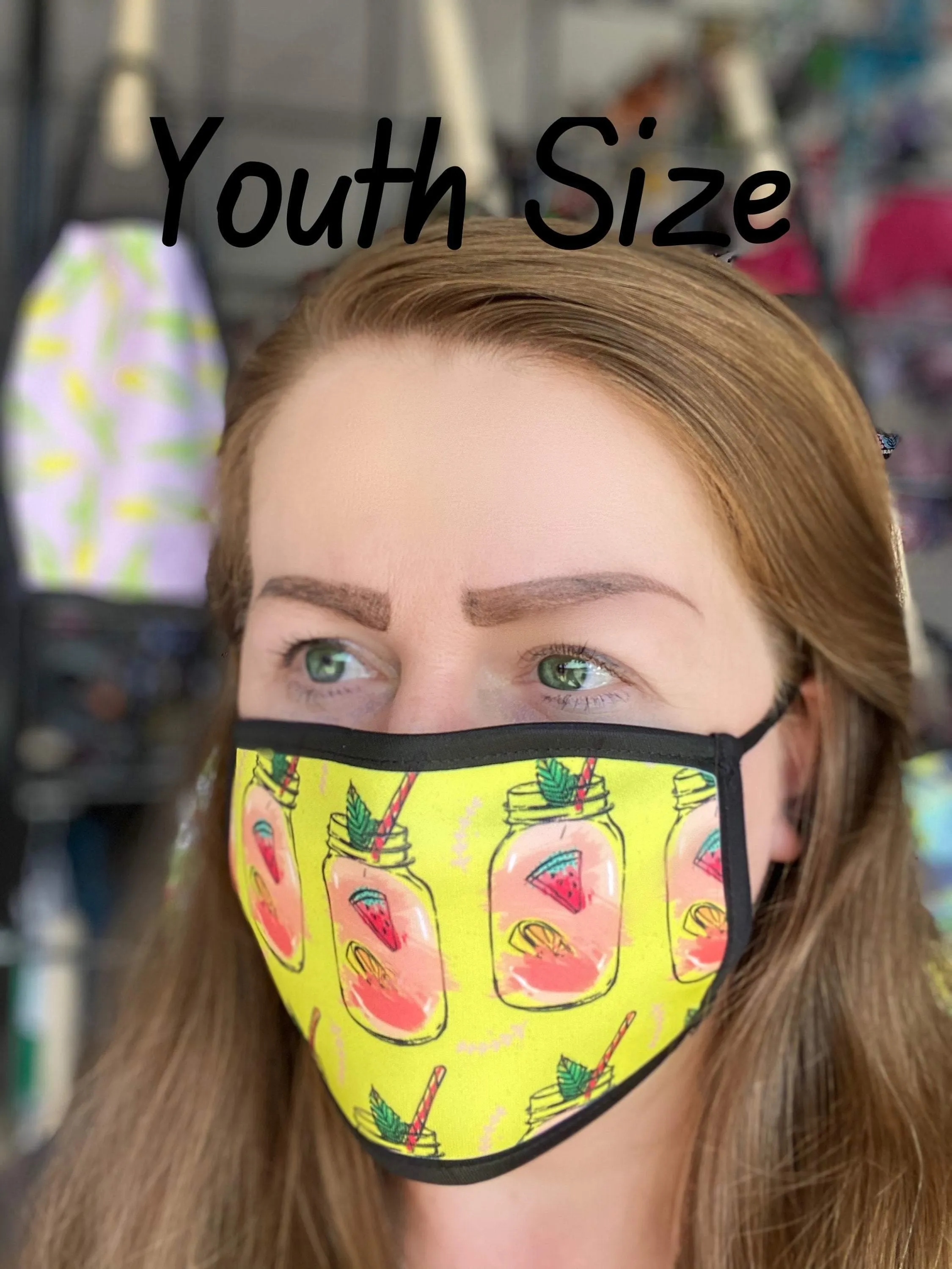 Glitter Print Face Mask NOT Actual Glitter / Washable / Dust Mask/ Face Mask for Adults/ Face Mask for Youth
