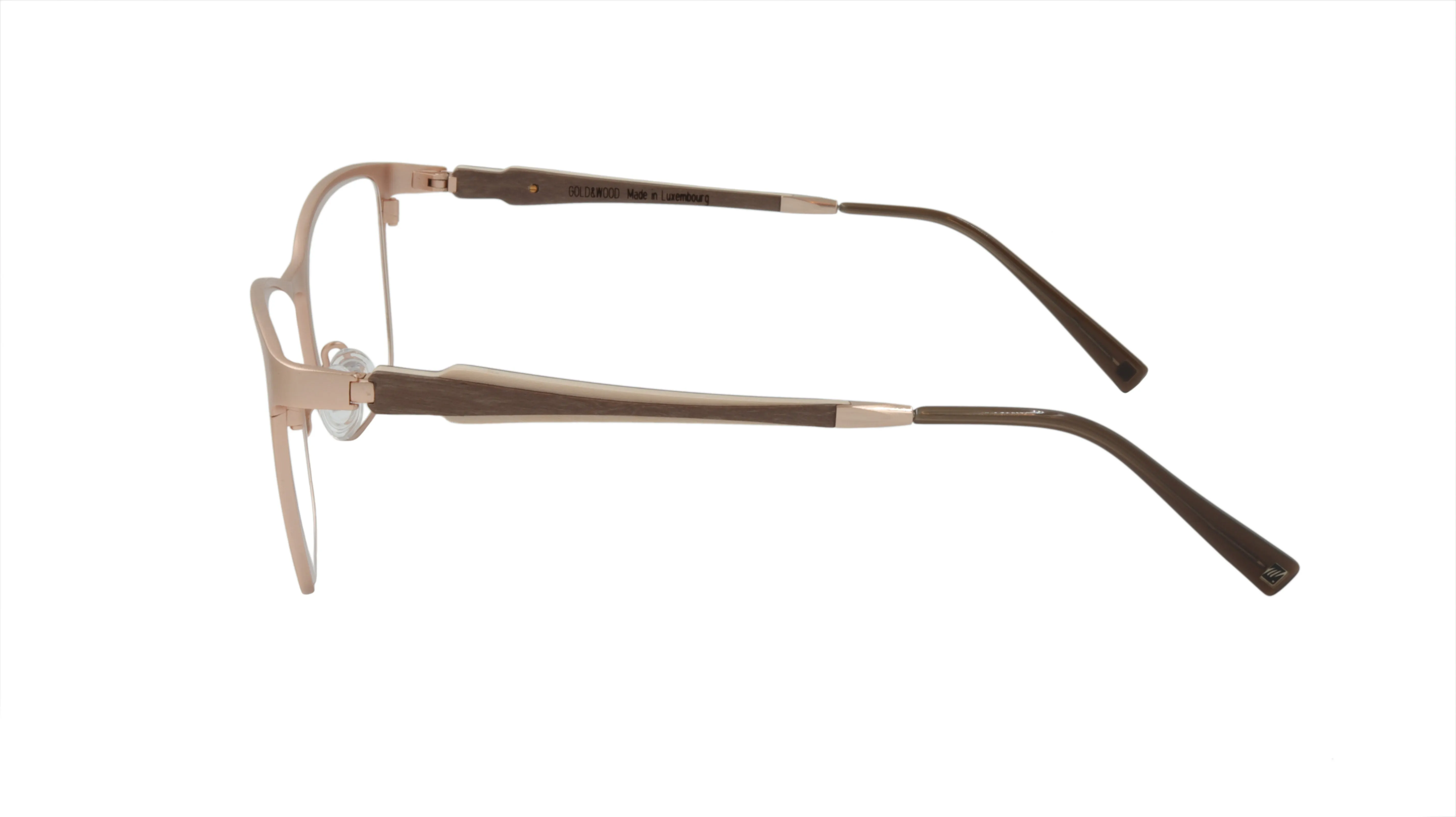 GOLD & WOOD Eyewear Titanium and Satin Rose Gold