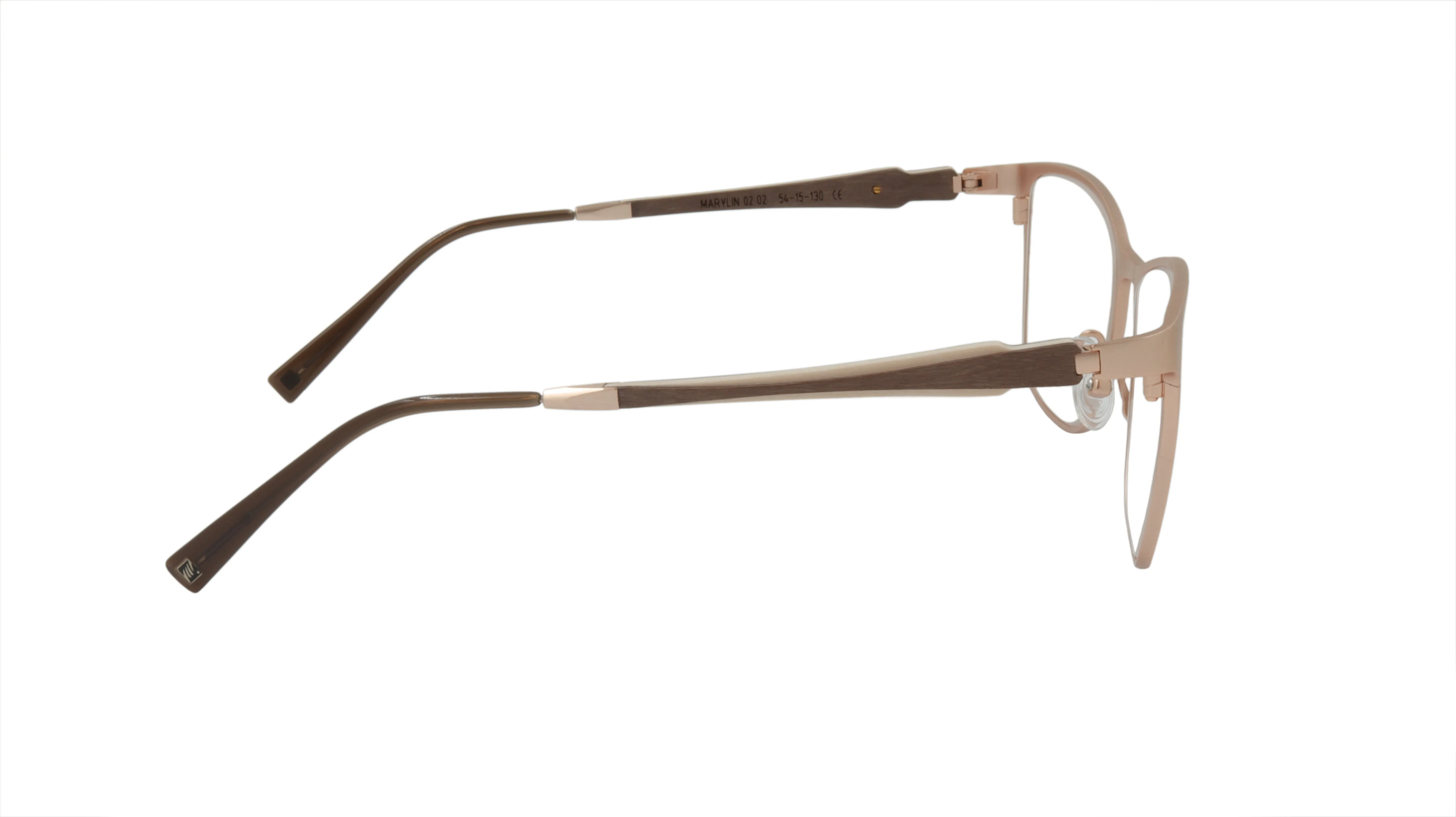 GOLD & WOOD Eyewear Titanium and Satin Rose Gold